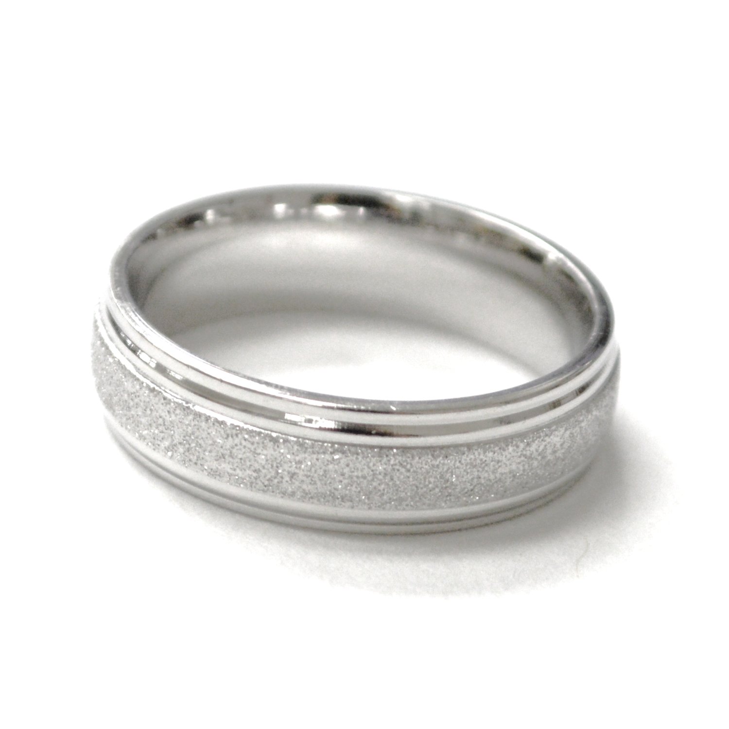 Glitter Stainless Steel Ring 81-1736S