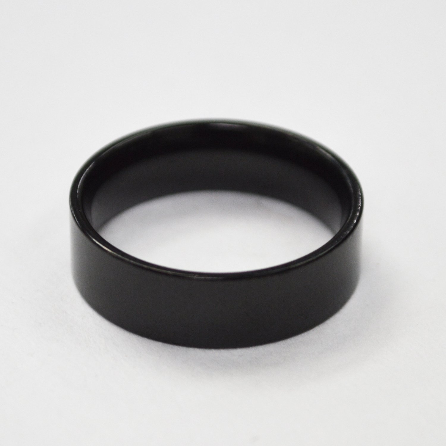 Flat Black Plated Ring (6mm) 81-215-6