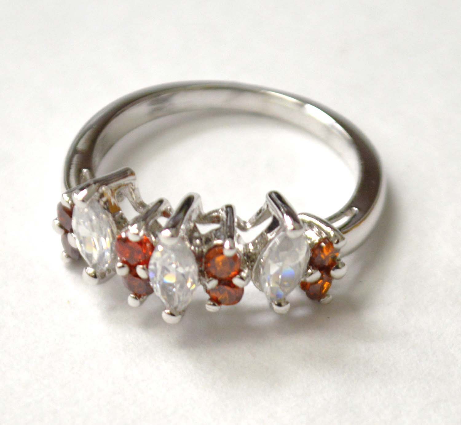 CZ Stone Ring Sterling Silver 51-2079