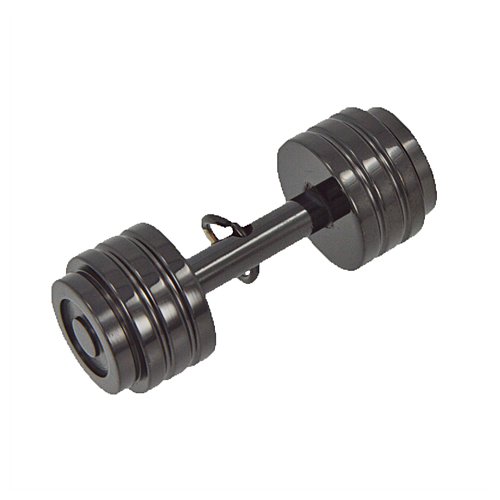 Bodybuilding Barbell Black Plated Pendant 86-1584B