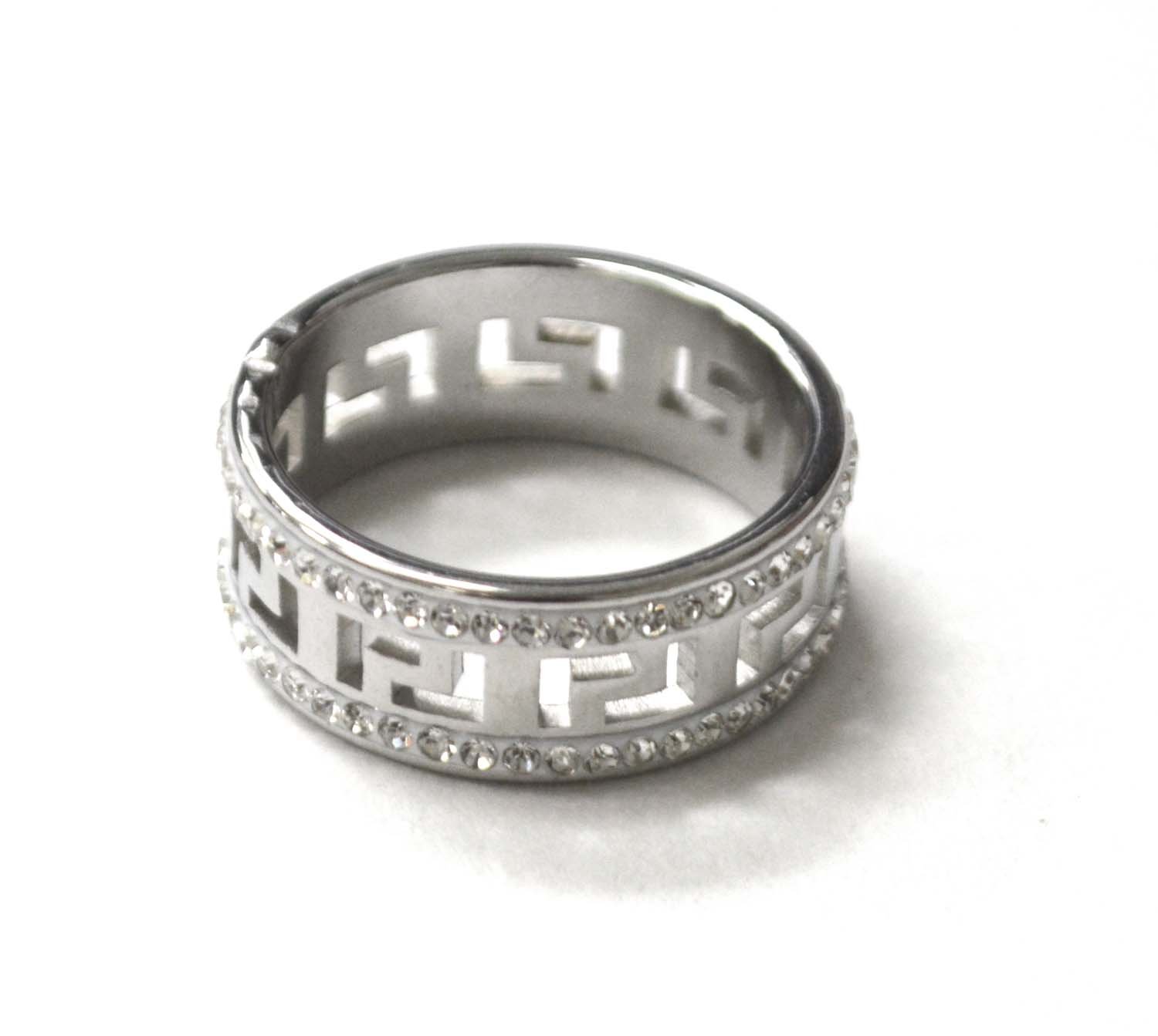 Designer Inspired Stainless Steel Ring 81-1523S