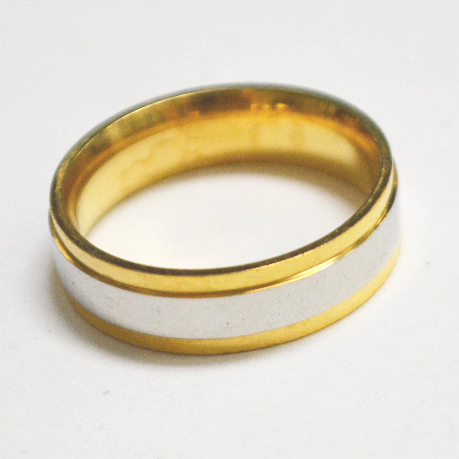 2 Tone Gold IP Plated Ring 81-1415