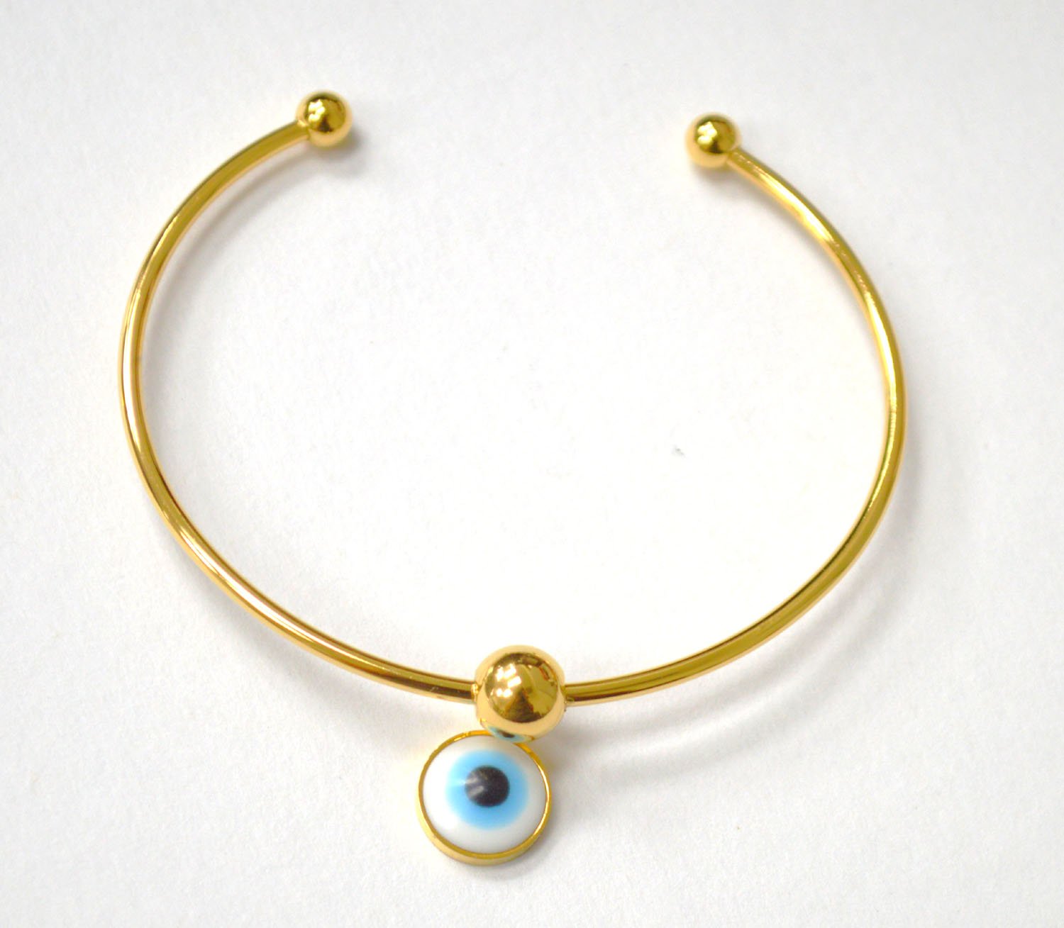 Eye Ball Gold IP Plated Bangle 84-1886G