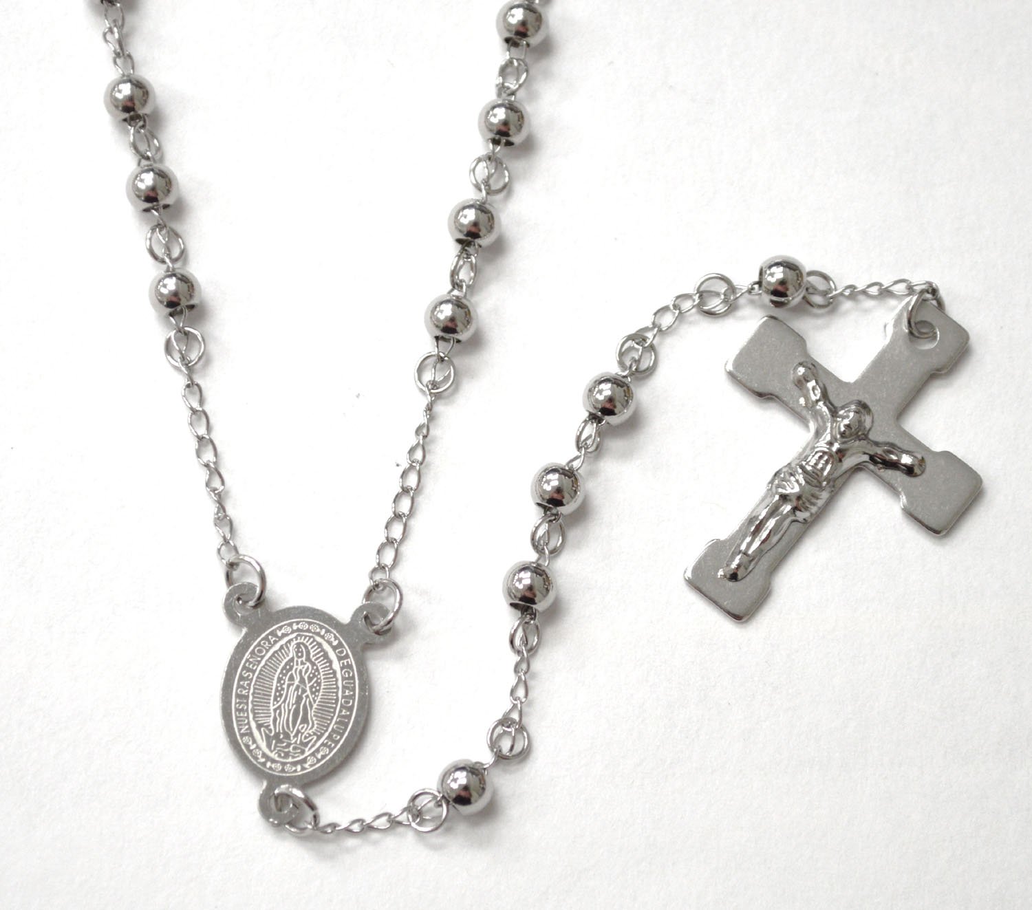 5mm Stainless Steel Rosary 87-35S