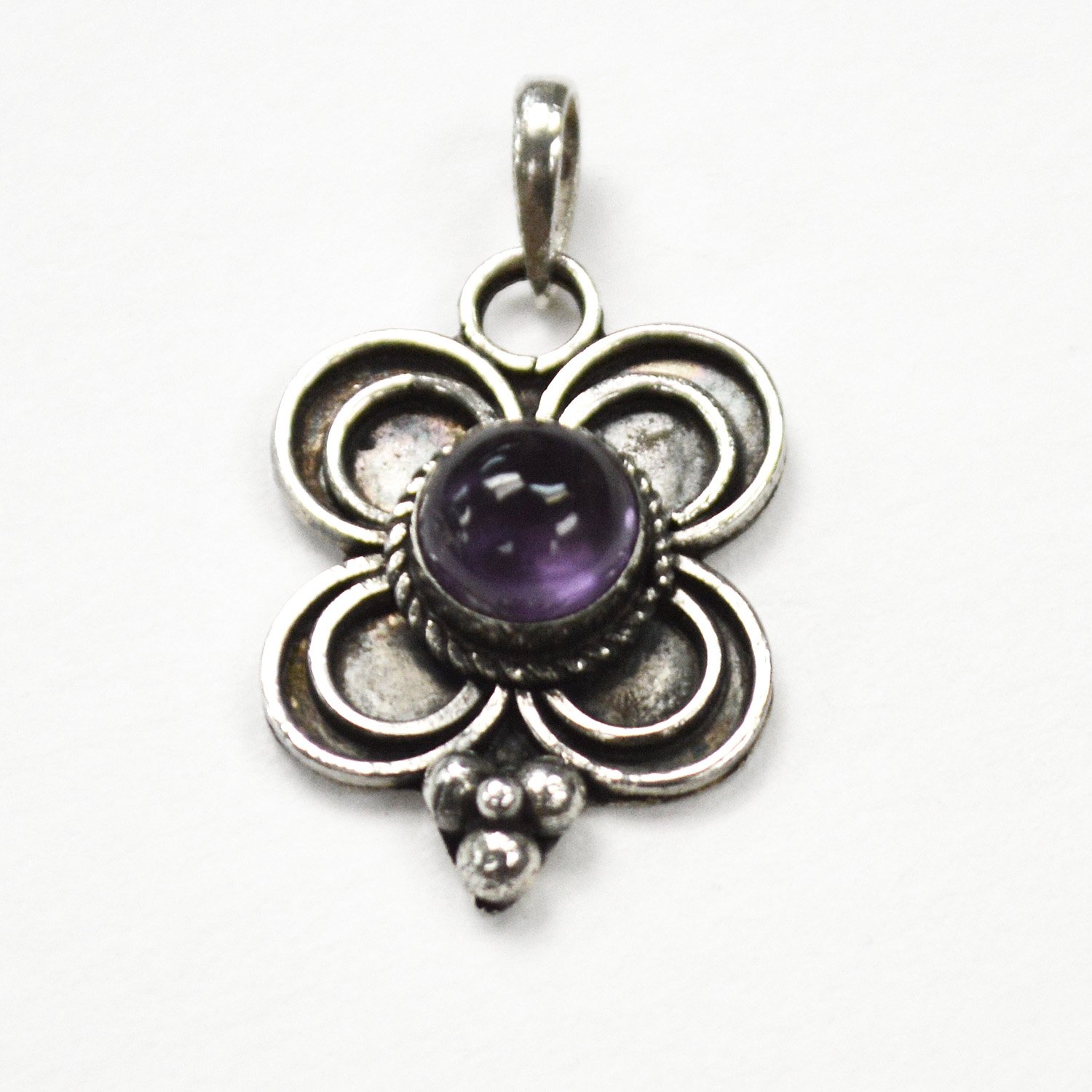 Amethyst Stone Pendant Sterling Silver 563004