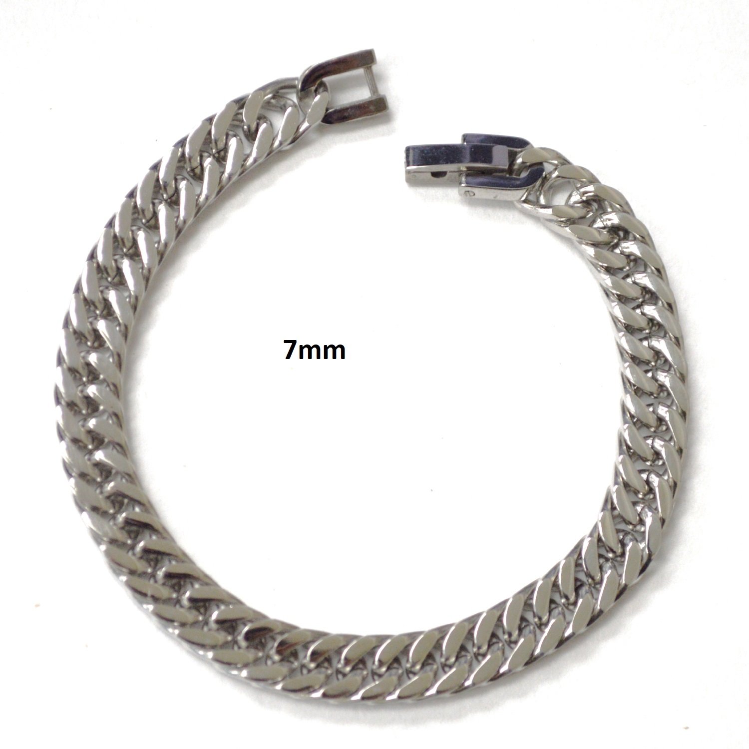 7mm ROMBO/GML Stainless Steel Bracelet 84-1689S-7