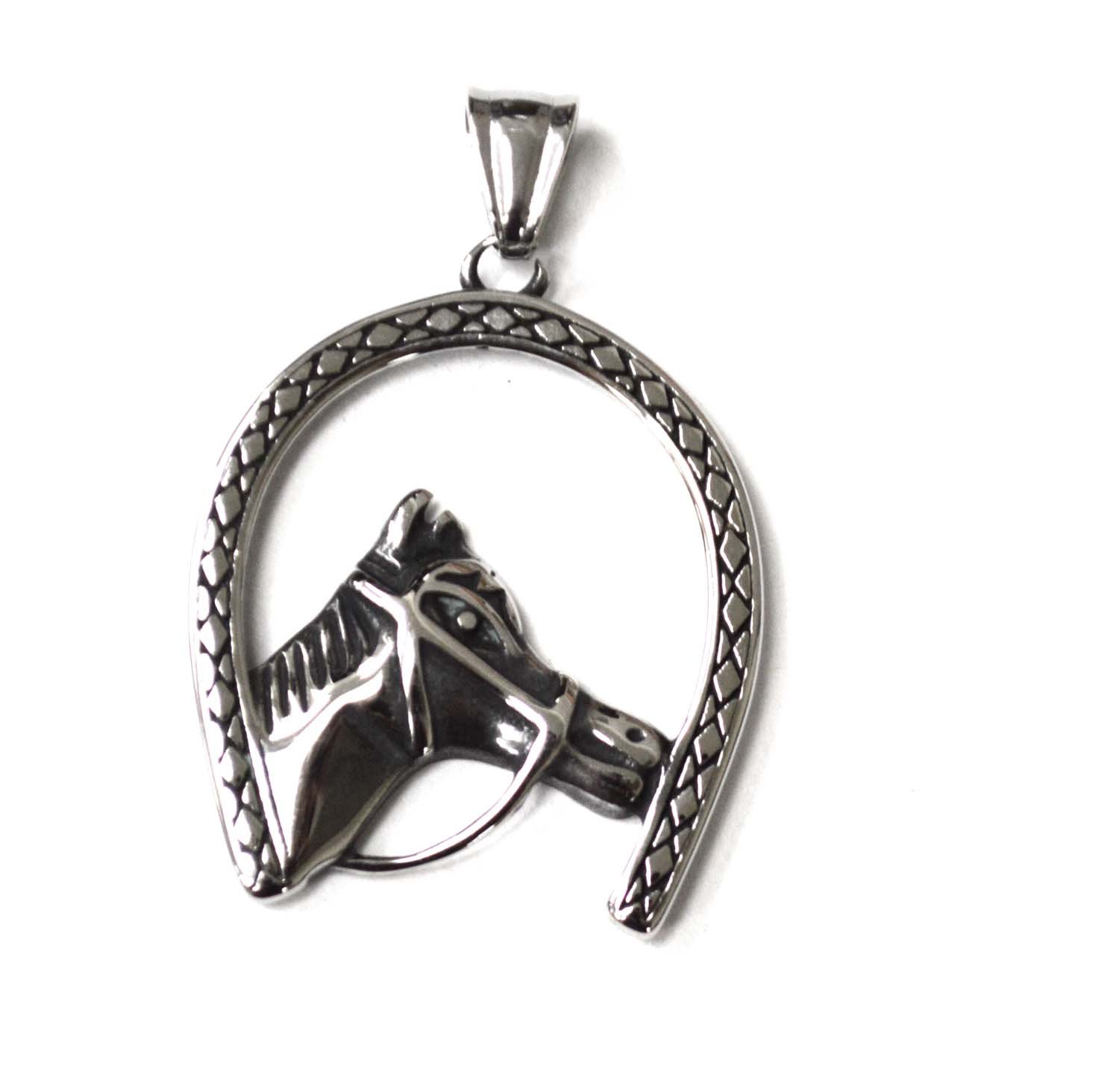 Horseshoe Horse  Pendant 86-1140S