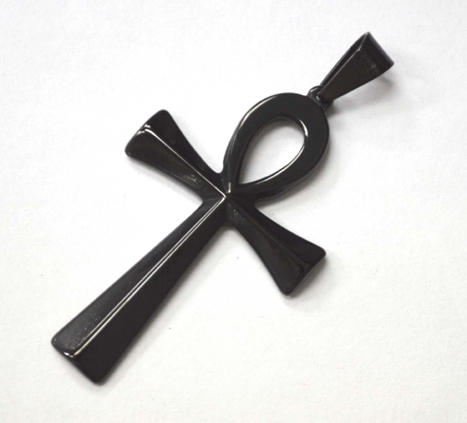 Ank Black Plated Pendant 86-1923B-L