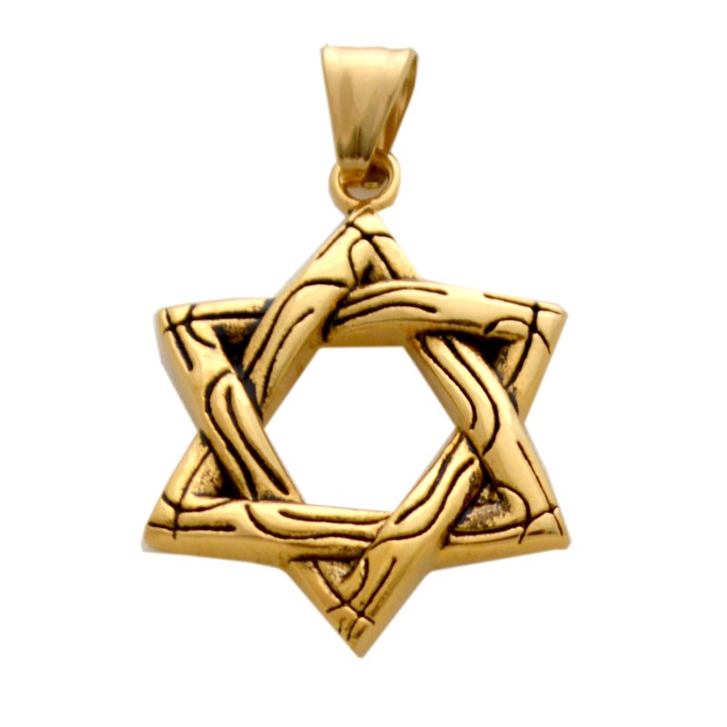 STAR of David Gold Plated Pendant 86-1957G