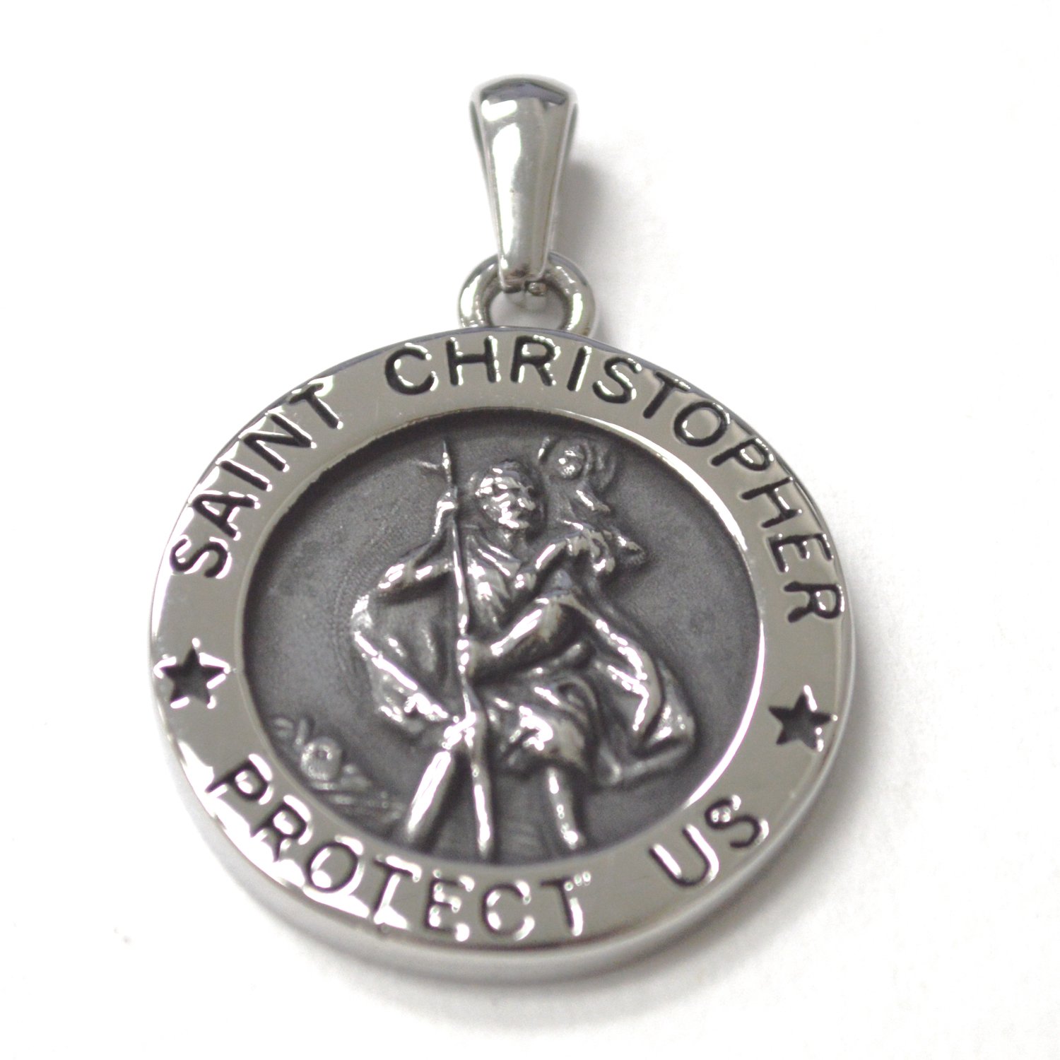 Saint Christopher Stainless Steel Medallion 86-2992S