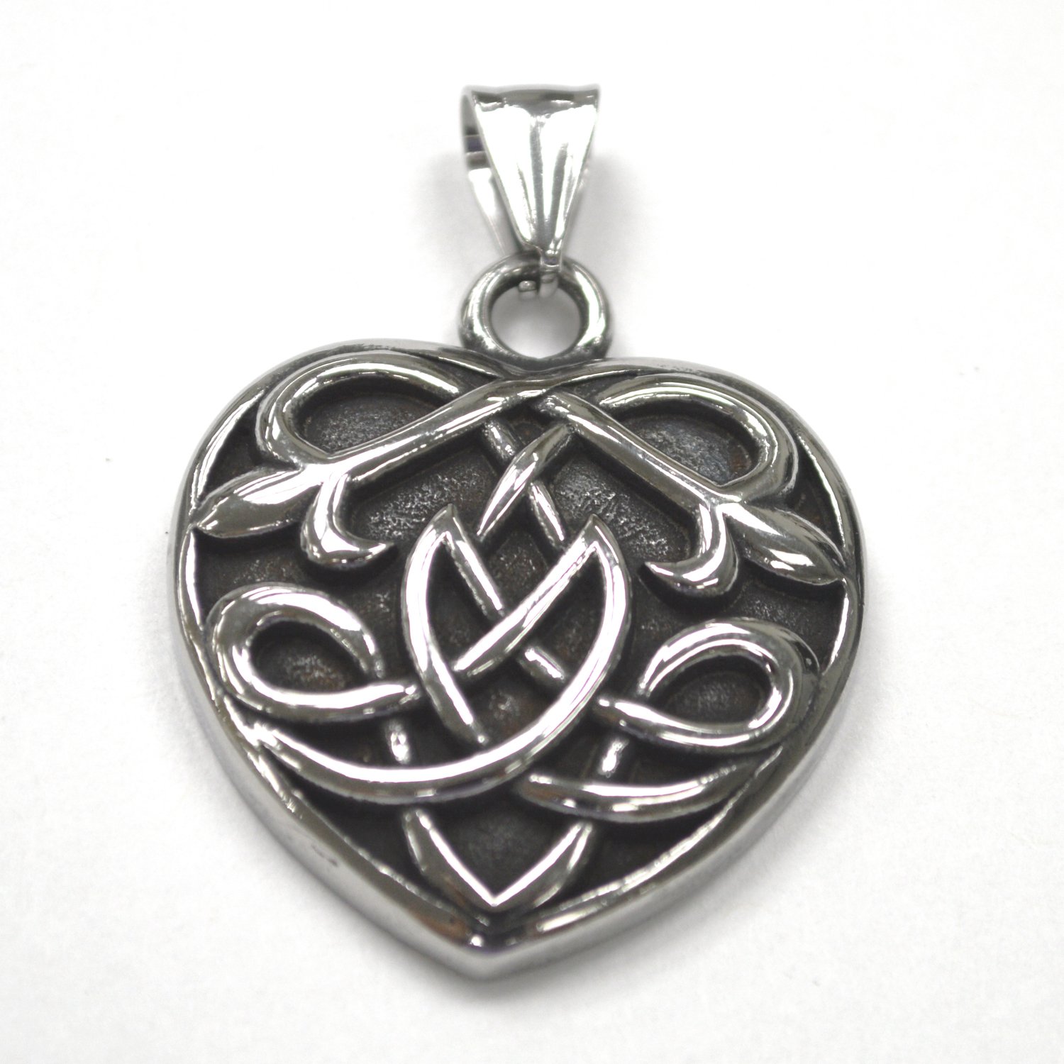 Celtic Heart Knot Stainless Steel Pendant 86-2974