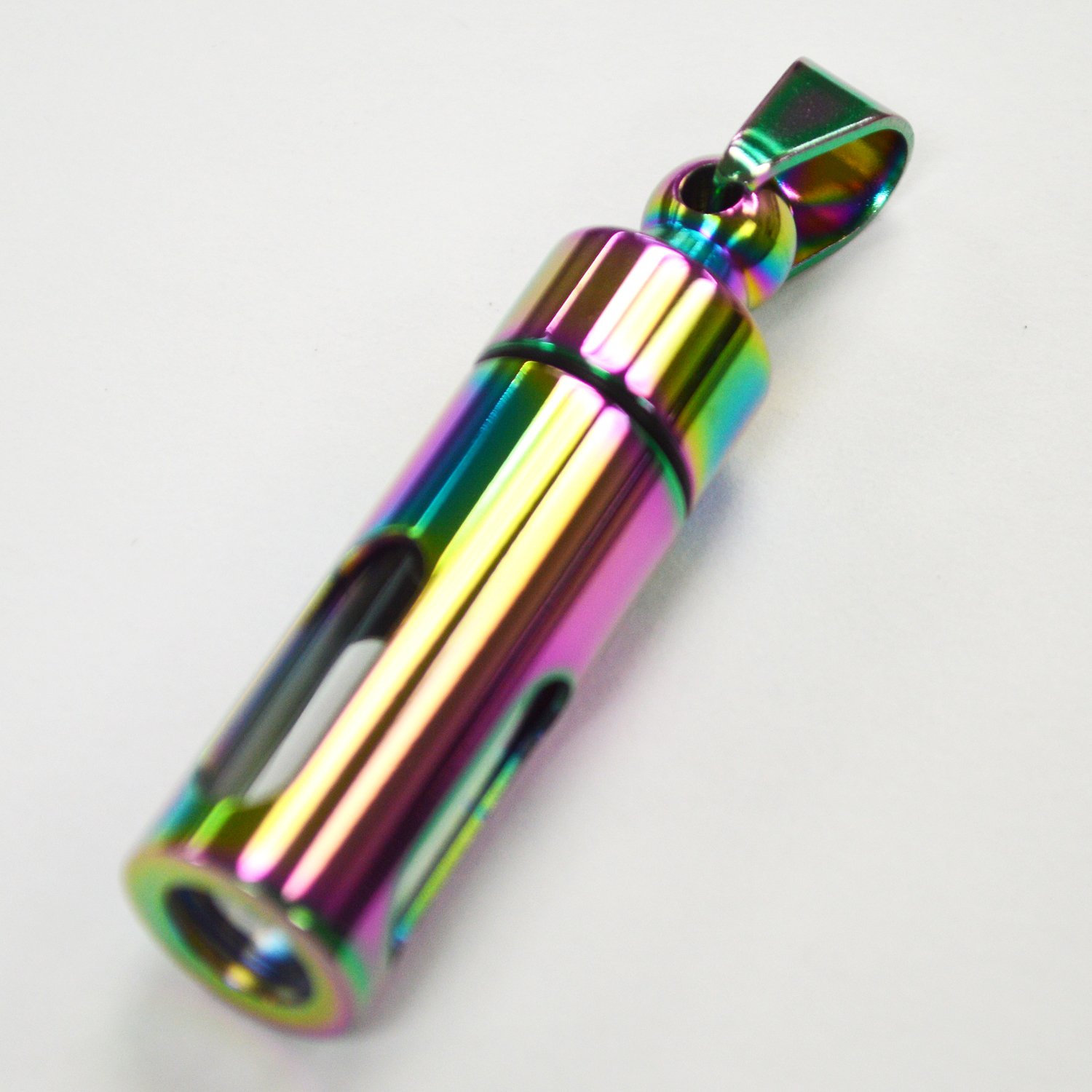 OPENABLE SCREW TOP CANISTER Rainbow Pendant 86-1687-Rbw