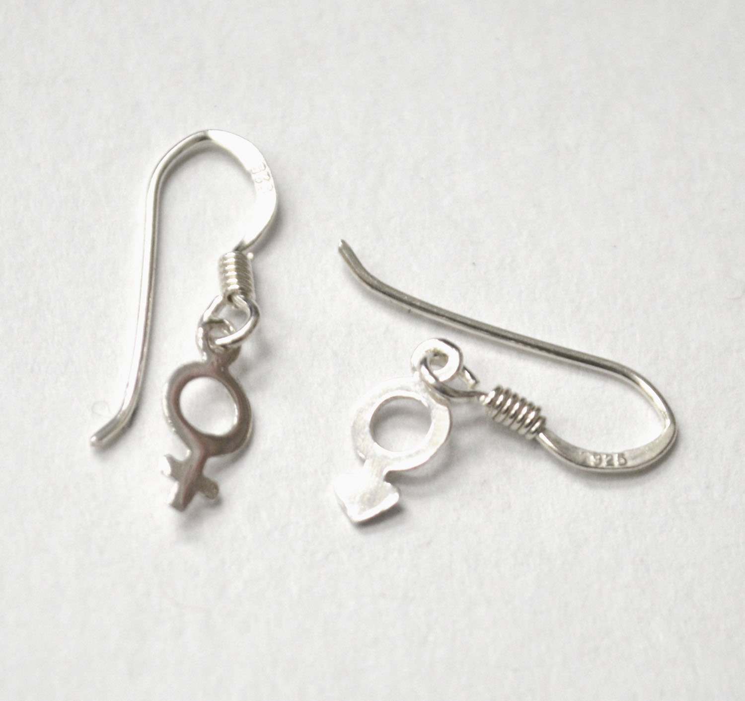 Male-Female Symbol Earrings Sterling Silver 53-5290