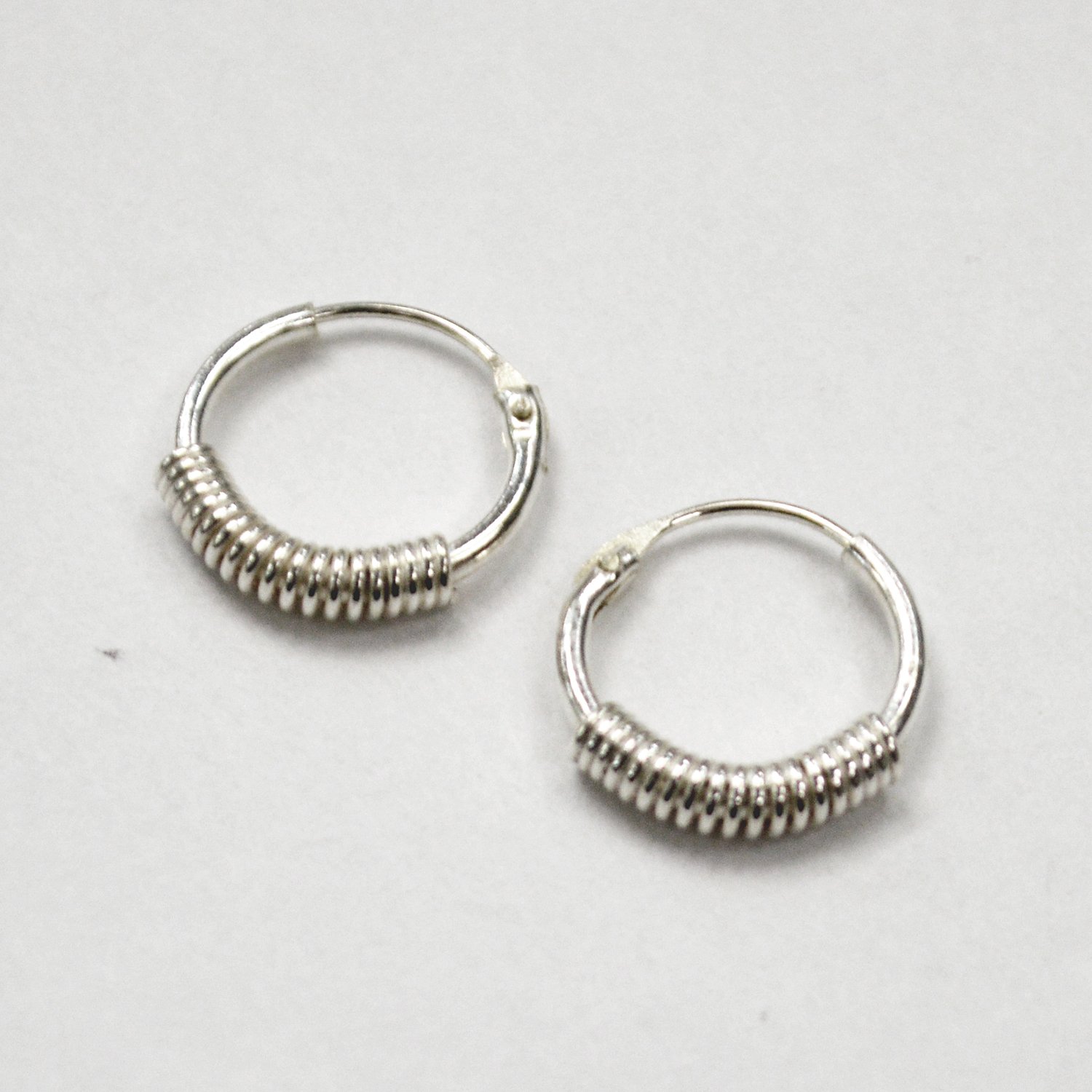 Hoop Sterling Silver Earrings 53-2052