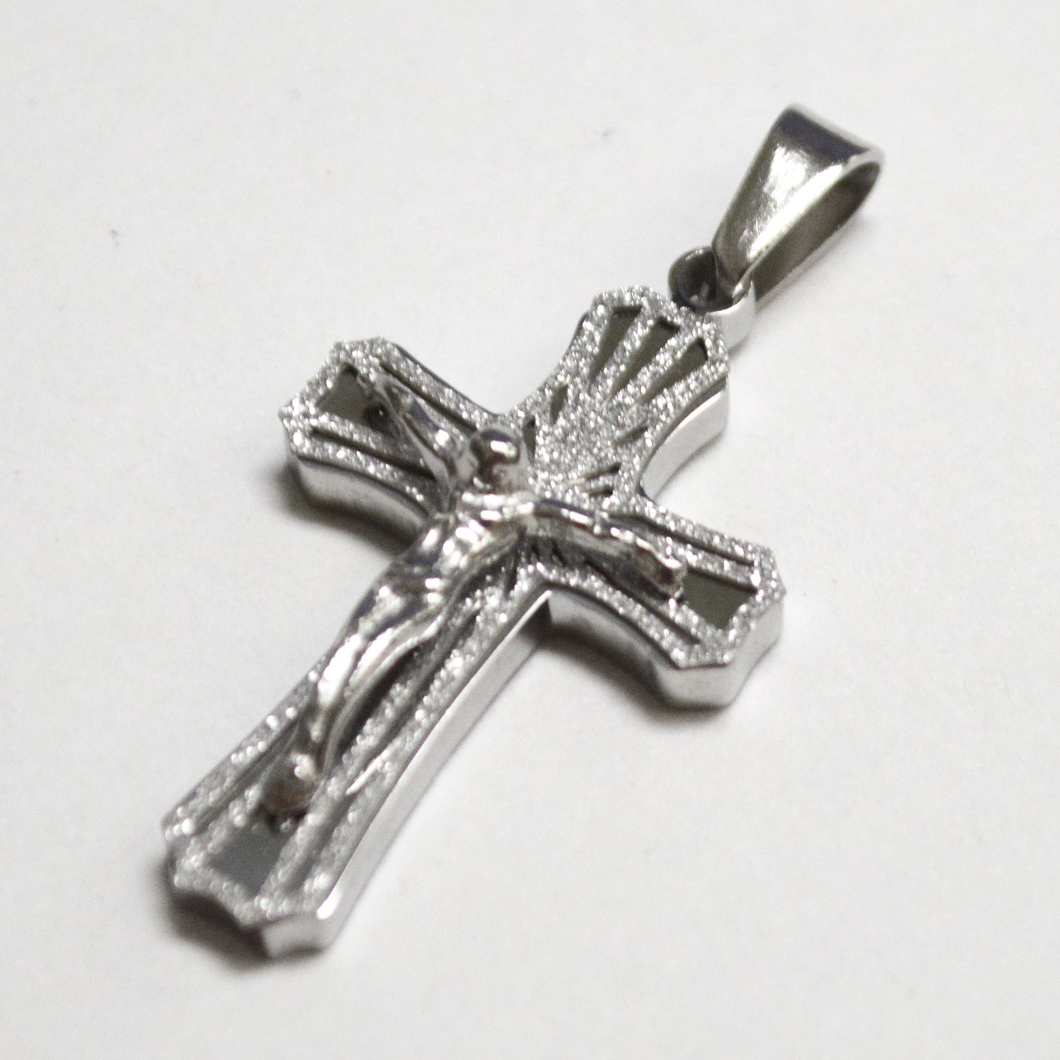 Crucifix Cross Stainless Steel Pendant 86-2255S