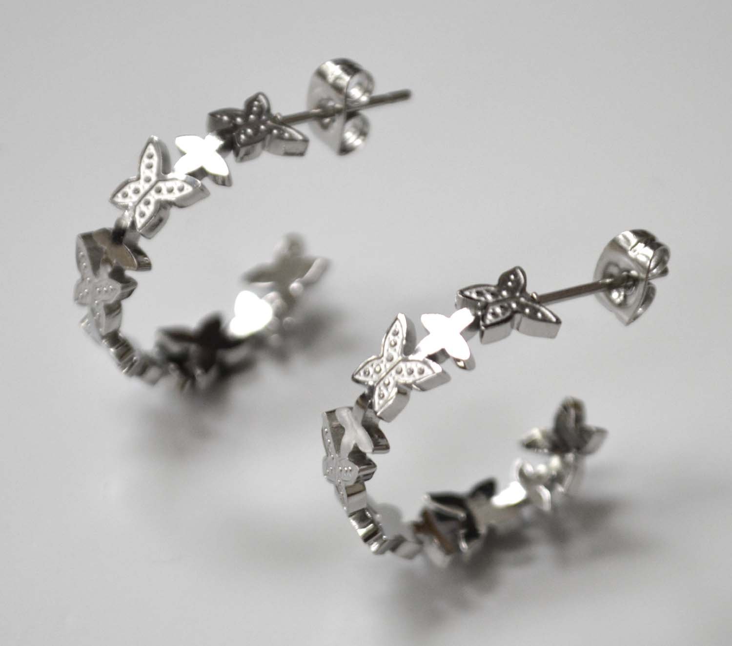 Butterfly Stainless Steel Earring 83-849S