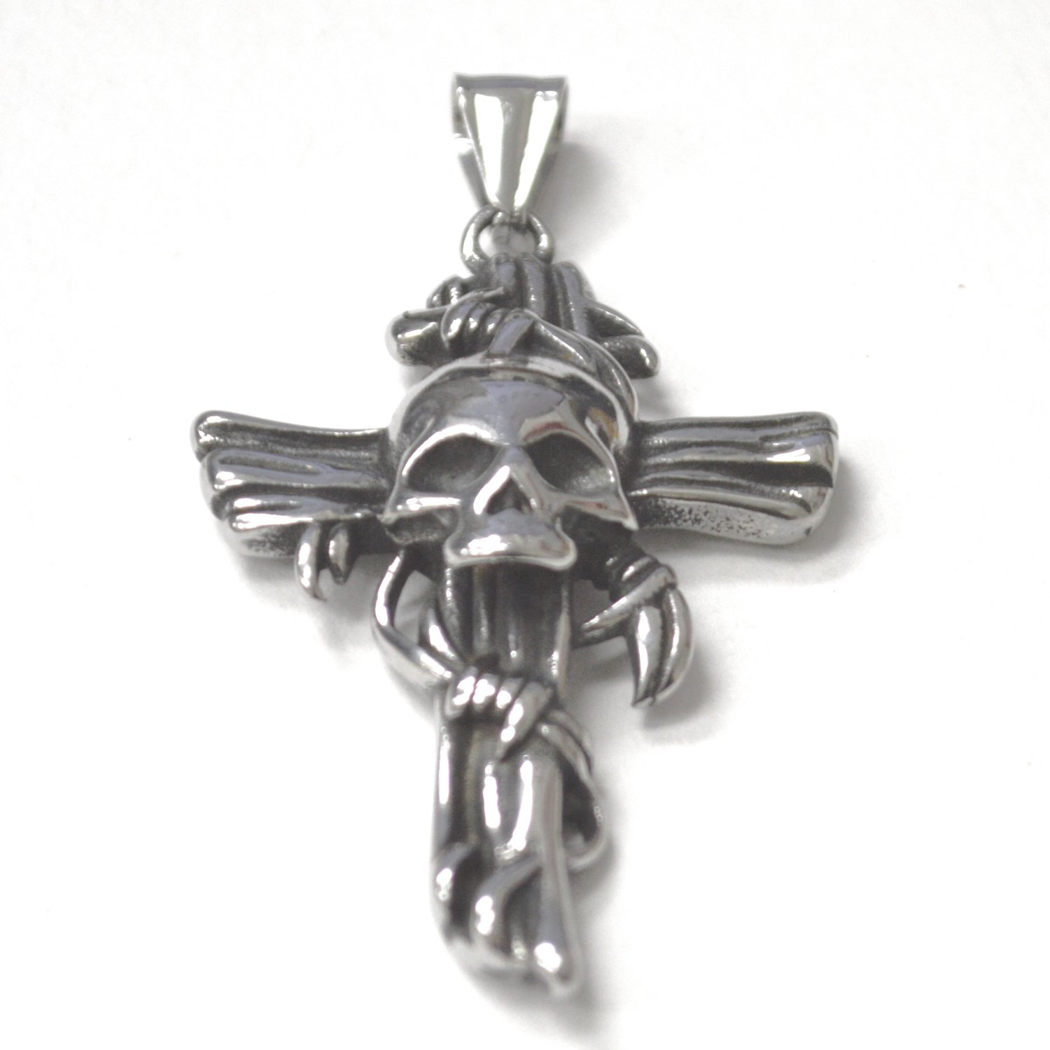 Skull Cross Stainless Steel Pendant 86-2984