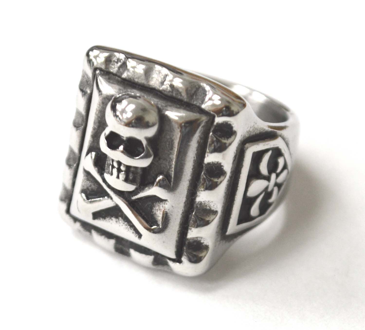 CrossBone Skull Stainless Steel Ring 81-1566