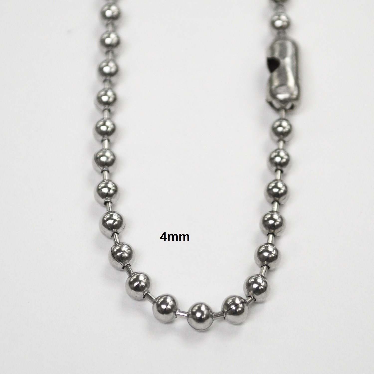 4mm Bead Stainless Steel 85-128-4 (6/pkg)