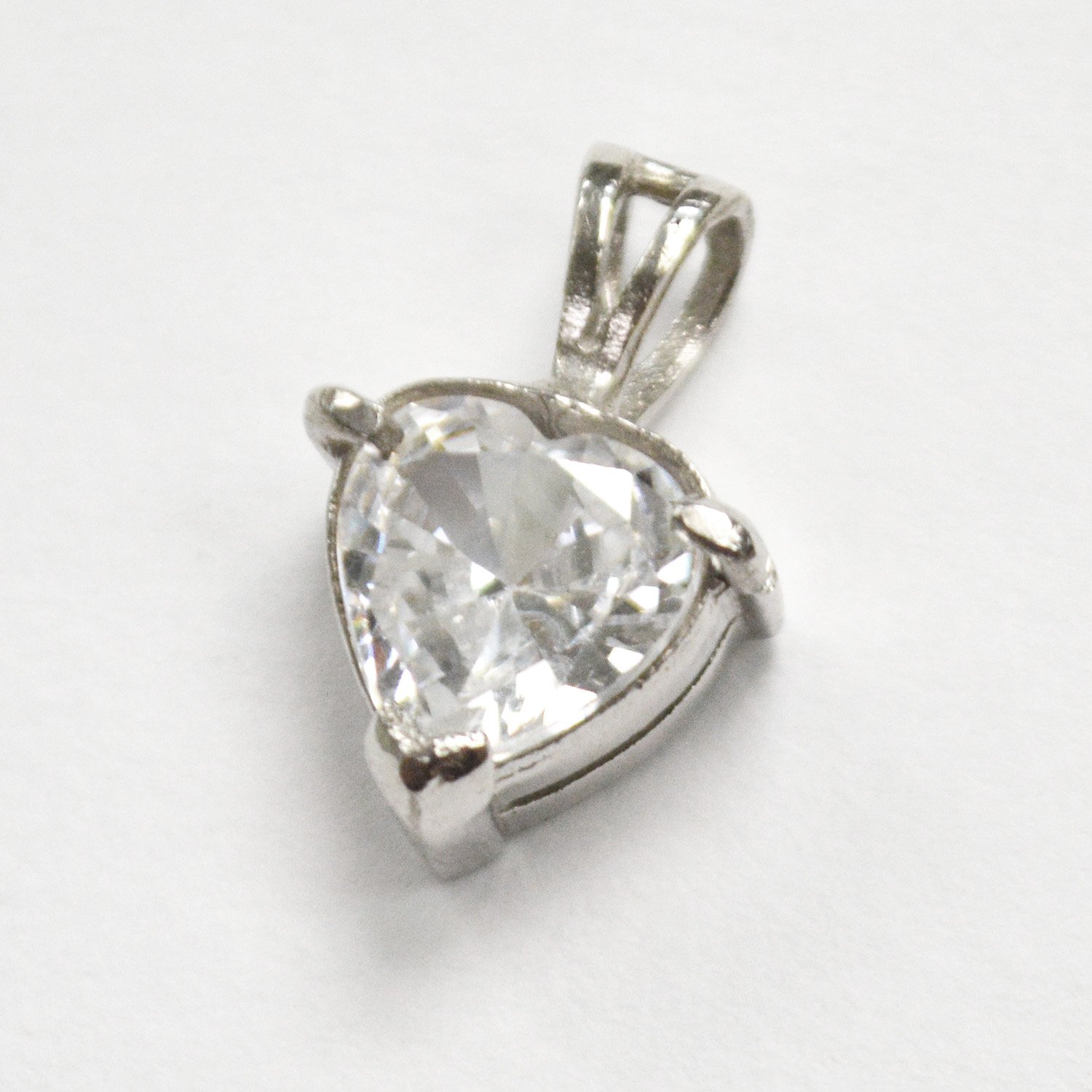 CZ Stone Pendant Sterling Silver 562050