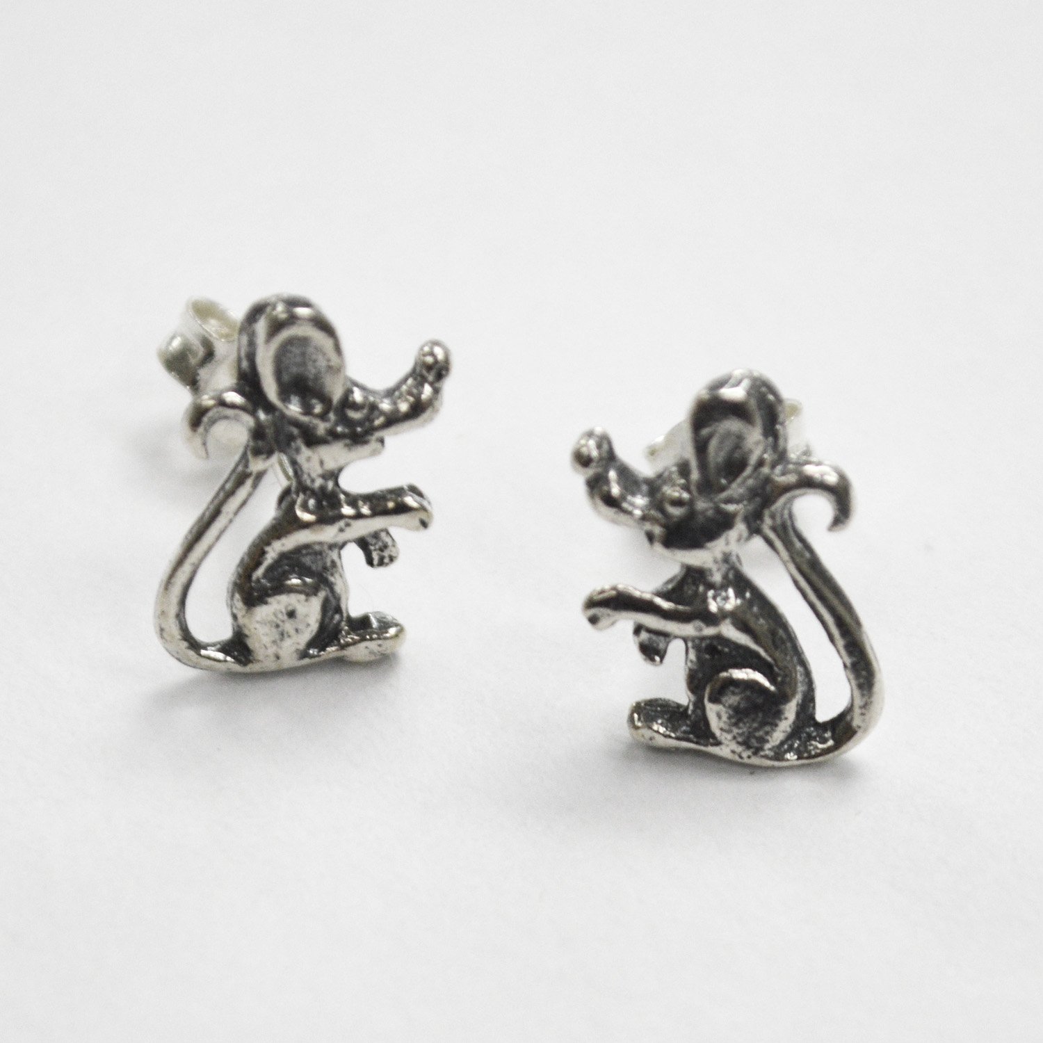 Mouse Stud Earring Sterling Silver 53-5128