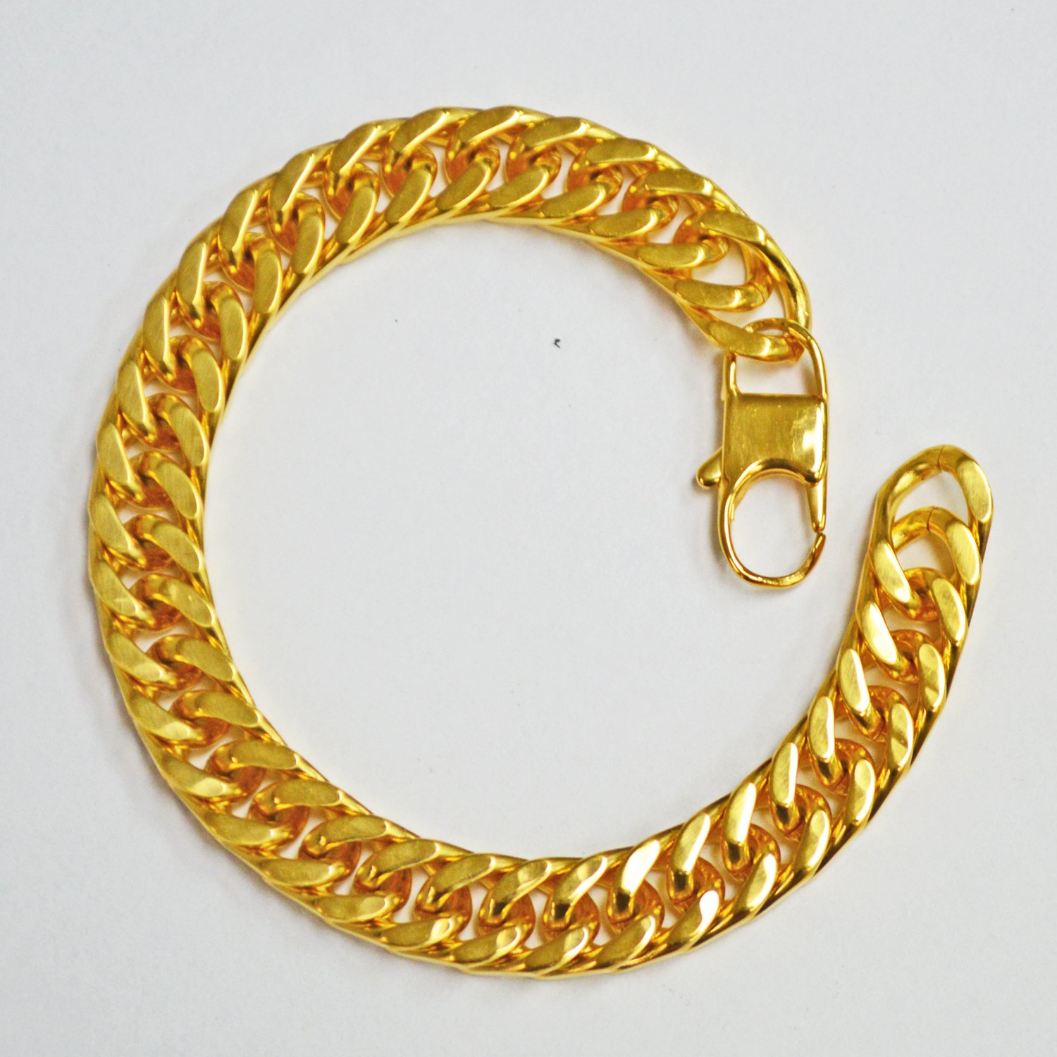 11MM ROMBO GOLD IP PLATED BRACELETS