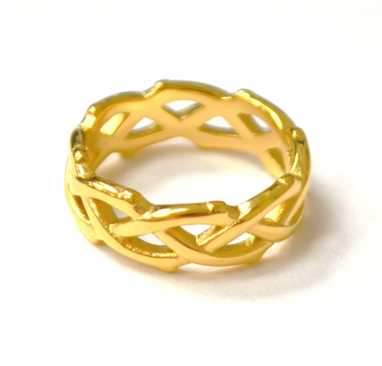 Braided Gold IP Plated Ring 81-1573G