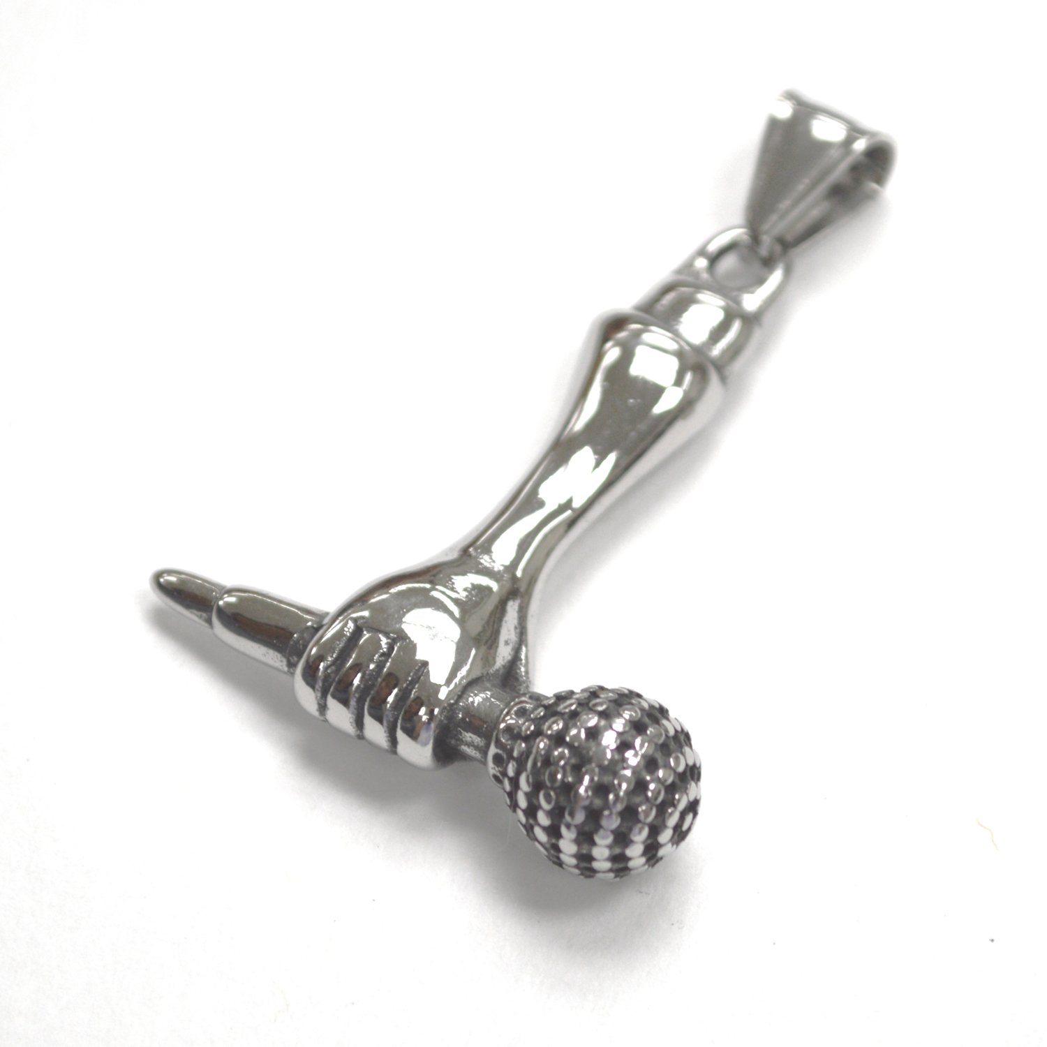Holding a Microphone Pendant 86-2203