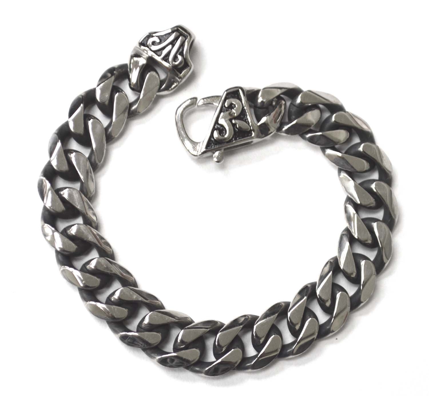 13mm Oxidized Miami Cuban Bracelet 84-1875-13