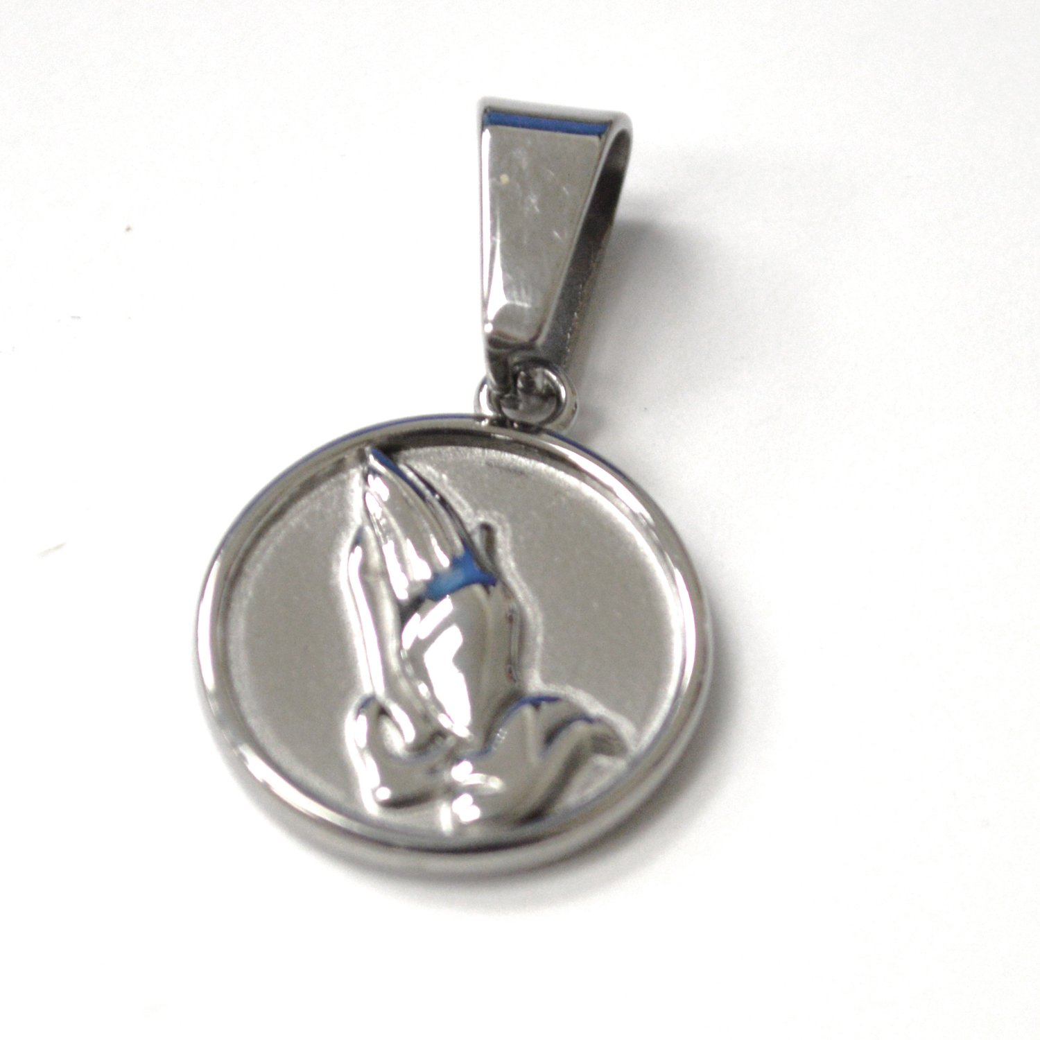 Praying Hand Stainless Steel Pendant 86-3090