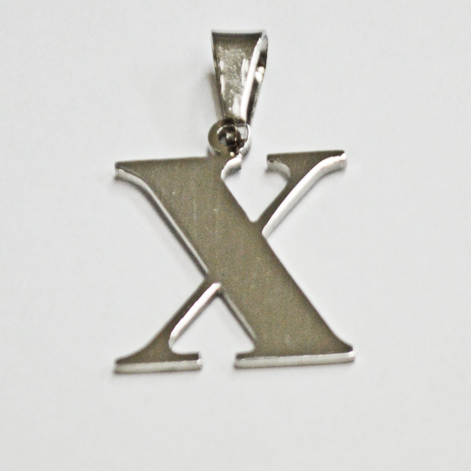 X Initial Stainless Steel Pendant 86-278-X