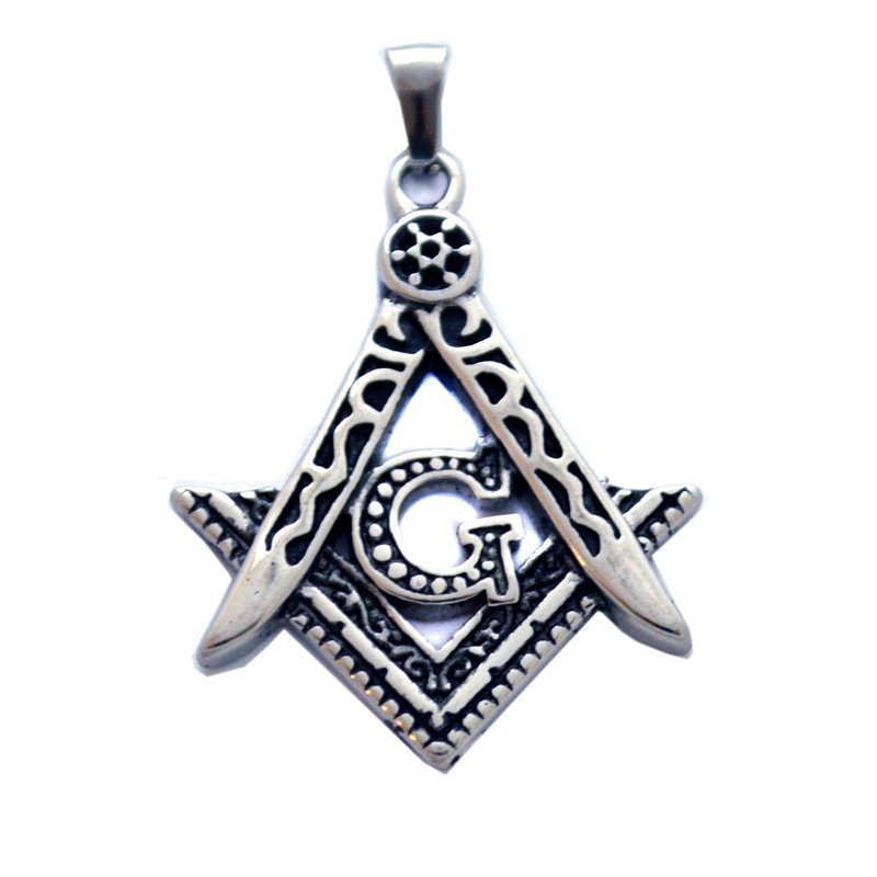 Masonic Pendant Stainless Steel (31x40mm)