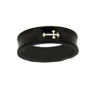 CROSS Black Plated RING (8mm) 81-241-8