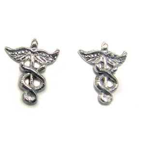 Medical Symbol Stud Earring Sterling Silver 53-5081