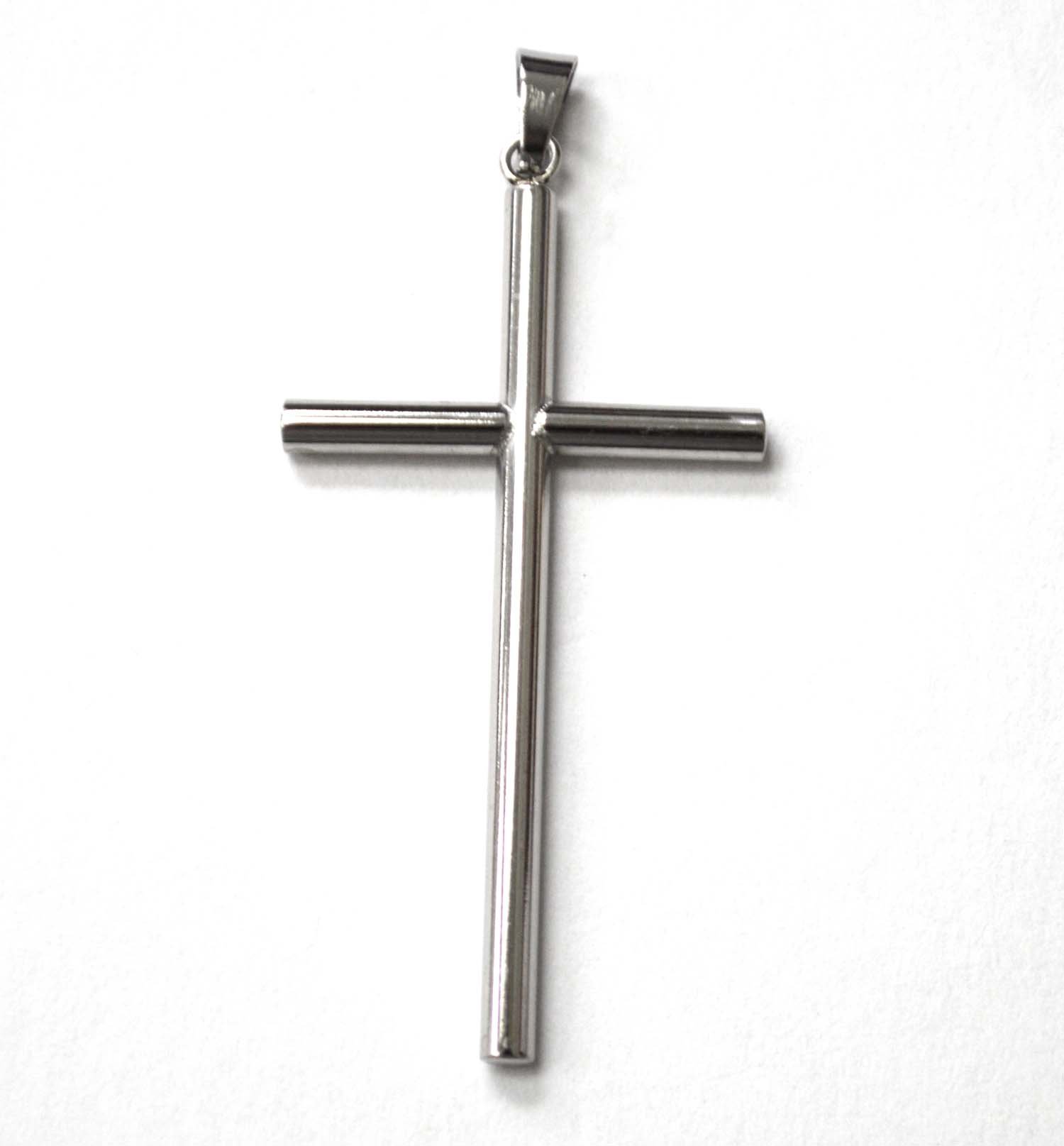 Cross  Stainless Steel Pendant 86-1002S-L