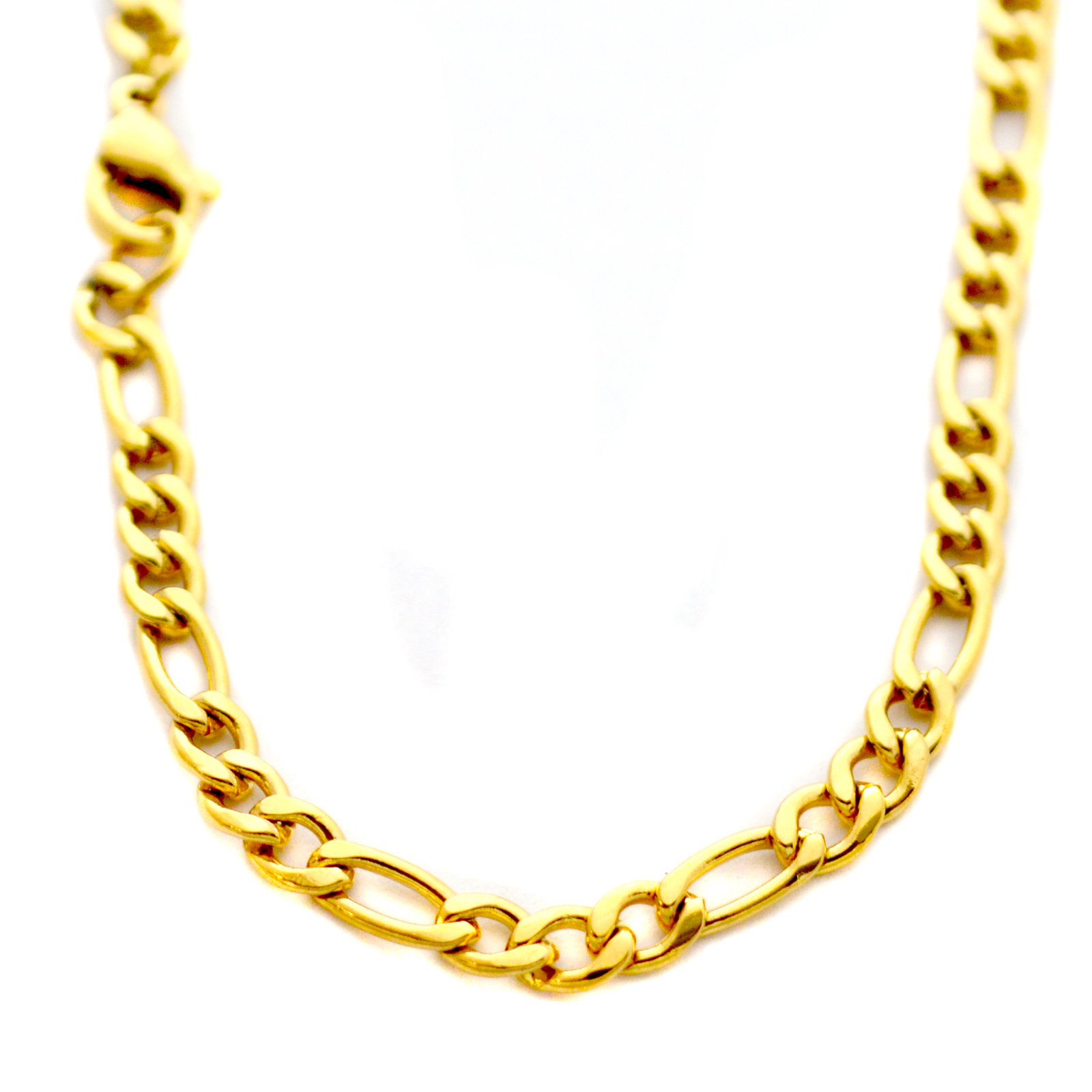 4mm Gold IP Plate Figaro 85-110G-4