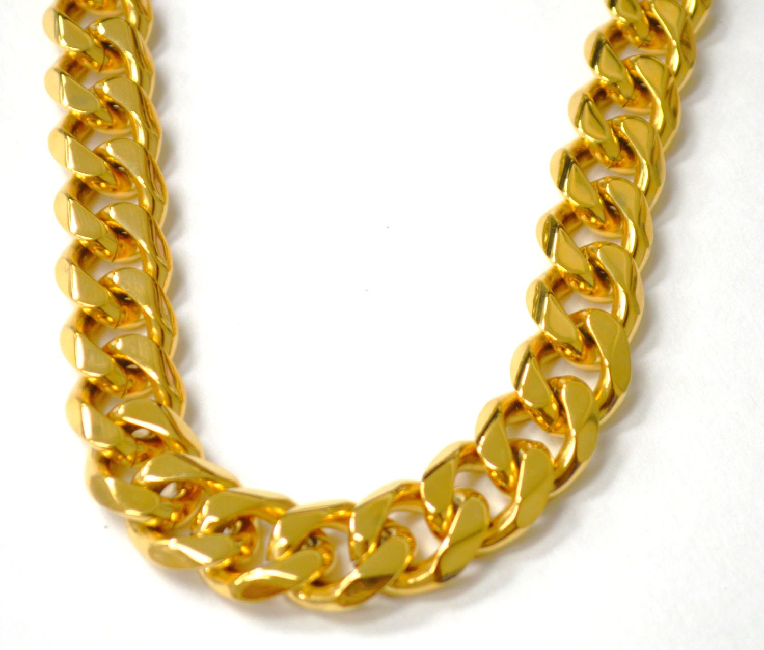 15mm Gold IP Plated Miami Cuban Chain 85-239G-Mia-15