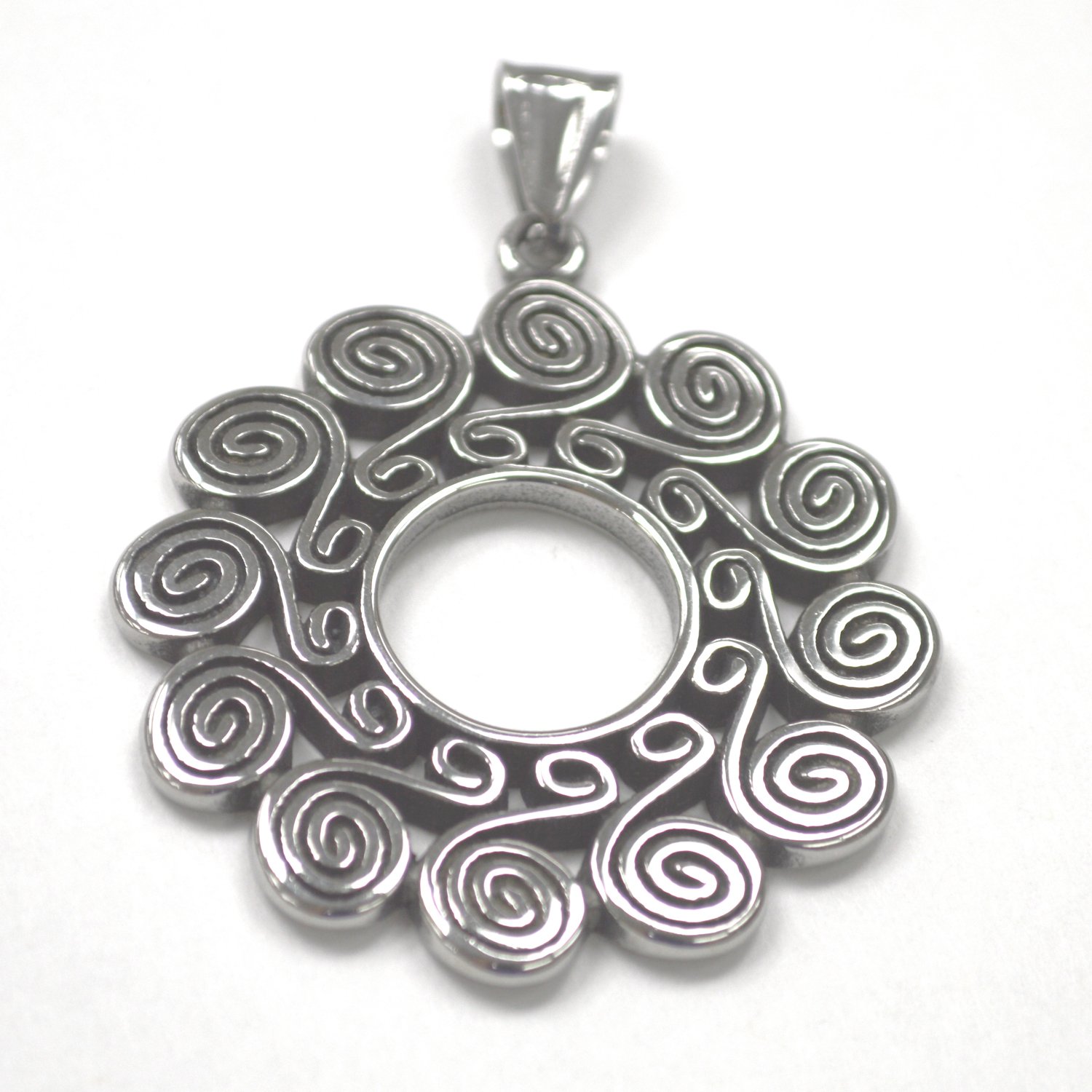 Vintage Swirl Flower Pattern Pendant 86-2968