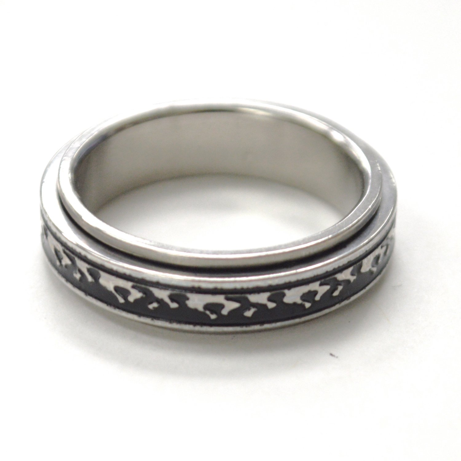 Flame Stainless Steel Spinner Ring 81-1760