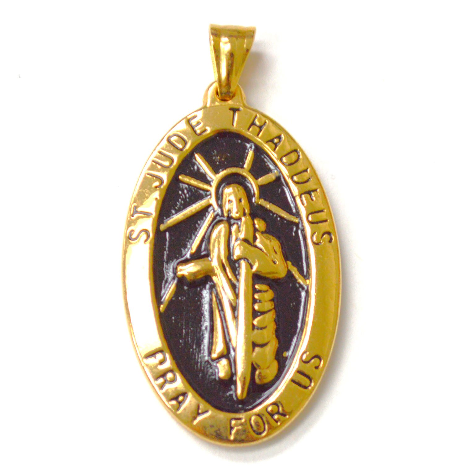 St Jude Gold IP Plated Pendant  86-2078G