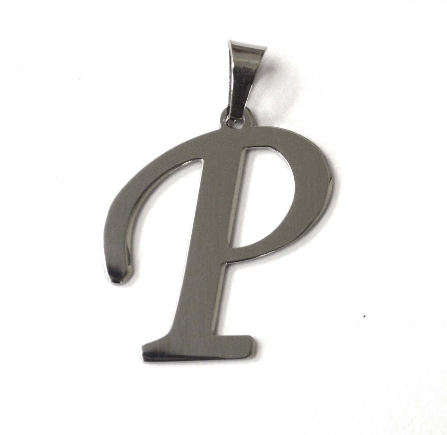 P Initial Pendant Stainless Steel 86-695S-P