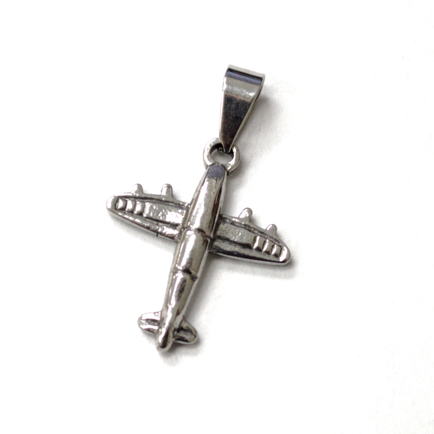 Airplane Stainless Steel Pendant 86-3046