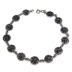 Spider Web Sterling Silver Bracelet 542043