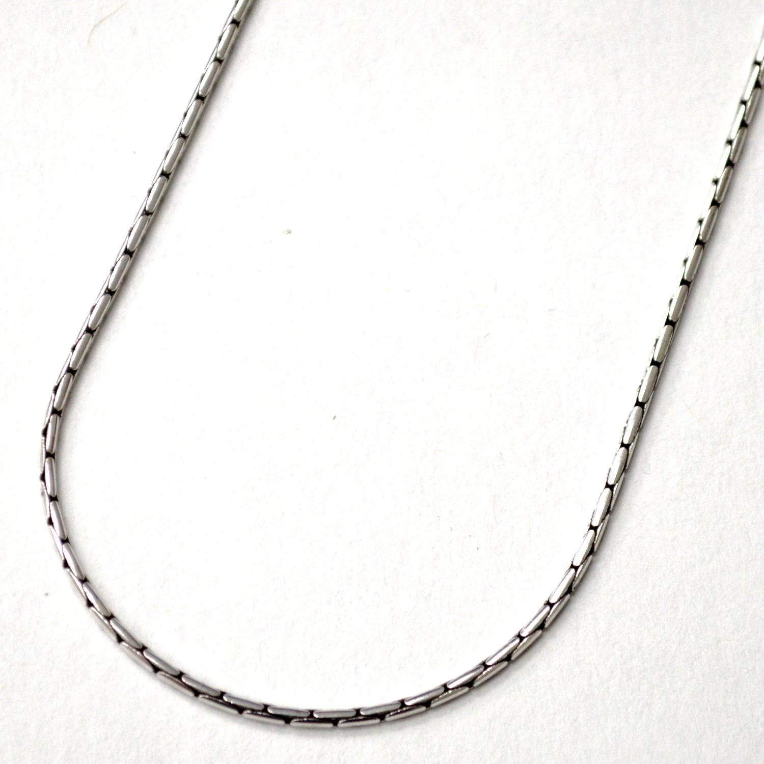 1.2mm Rice Sterling Silver Chain 55-1038