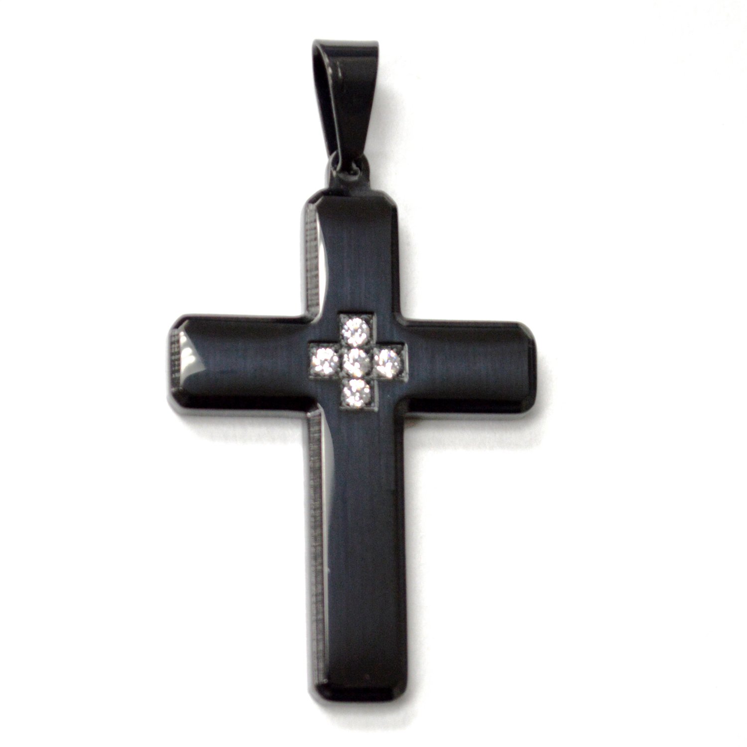 Cross Black Plated Pendant 86-3017B