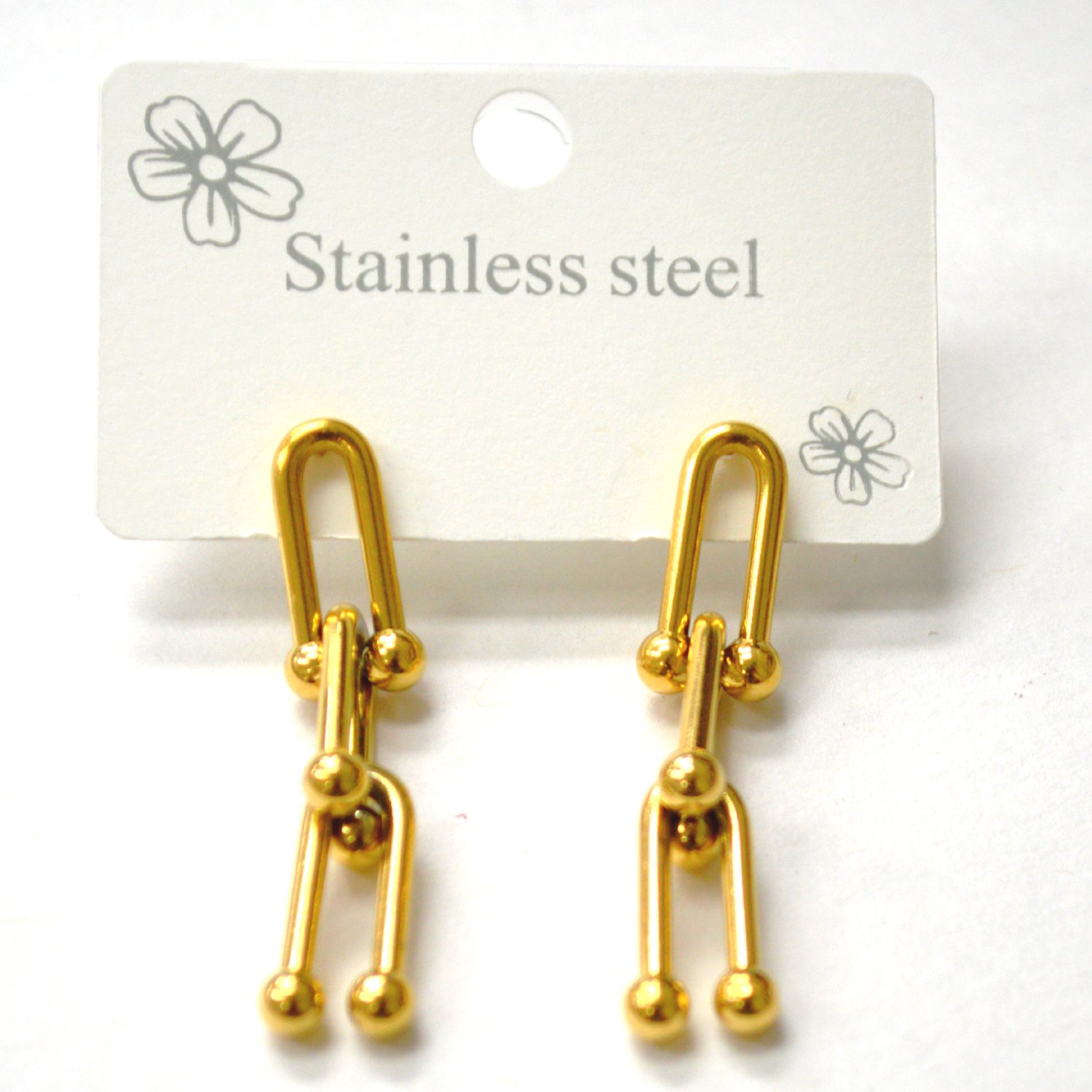 Designers Inspired Gold IP Plated Earrings 83-949G