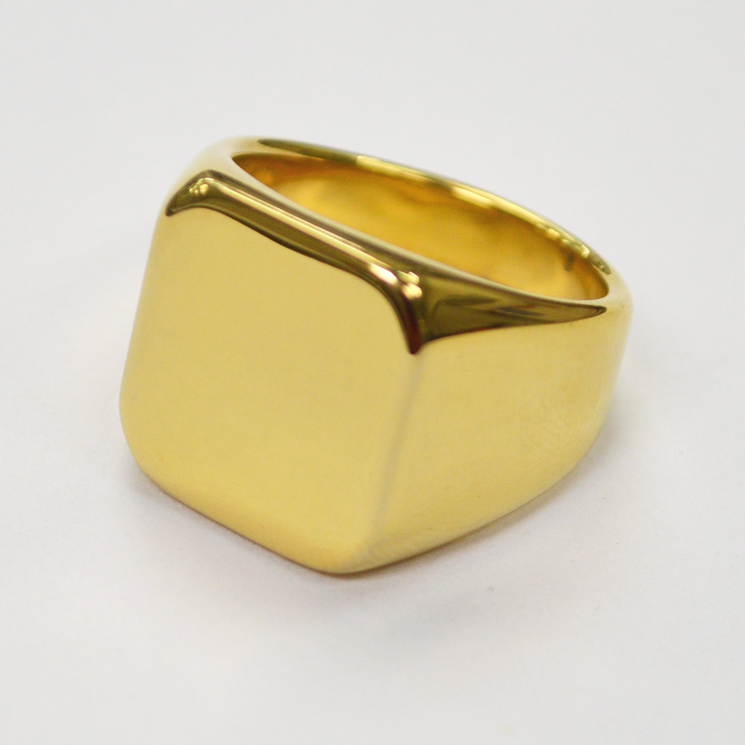 SIGNET RINGS Gold IP Plated  81-820G