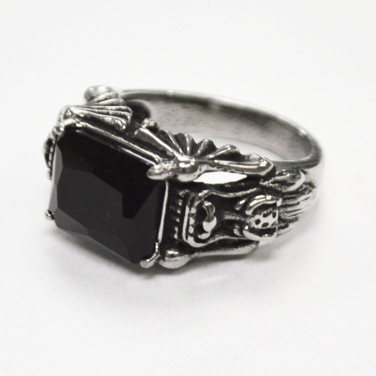 Black CZ Stone  Ring 81-1407