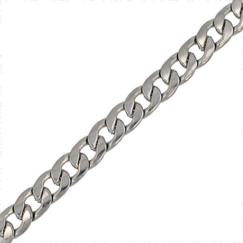 9mm Curb Stainless Steel Bracelet 84-162-9