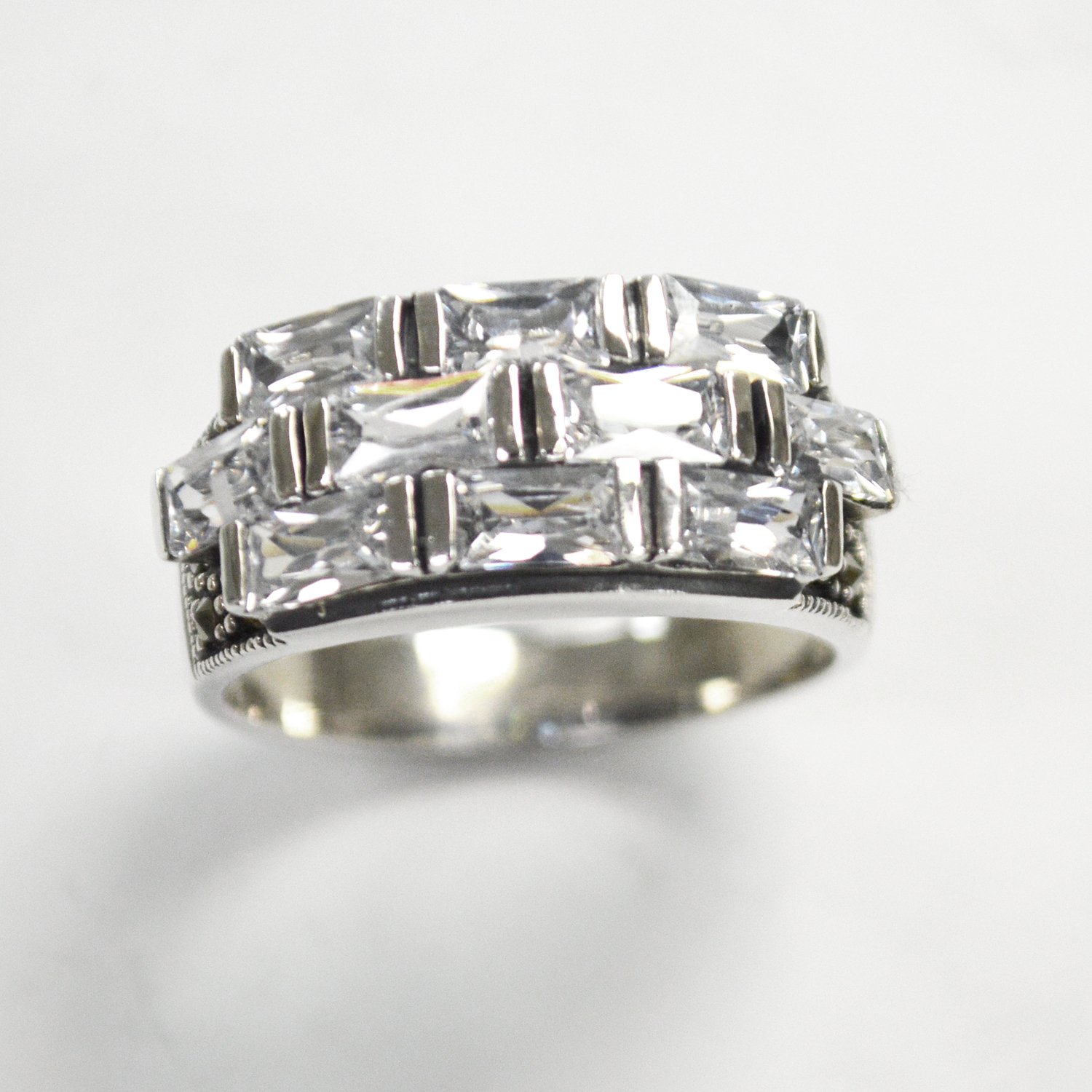 Sterling Silver CZ Ring  51-2080